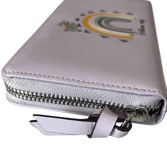 Radley London Follow Me Over the Rainbow Lilac Zip Around Long Wallet - Picture 5 of 12